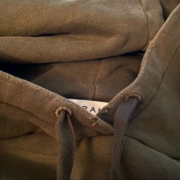 FRAME | Green Easy Cropped Hoodie Sweatshirt Size Medium - Picture 9 of 9